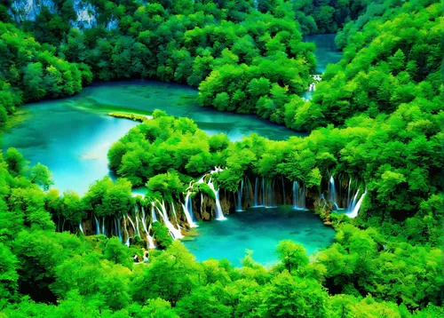 Plitvice Lakes National Park Wallpapers,plitvice,green trees with water,green waterfall,green forest,krka national park,fairytale forest,green landscape,kravice,fairy forest,river landscape,mountain s