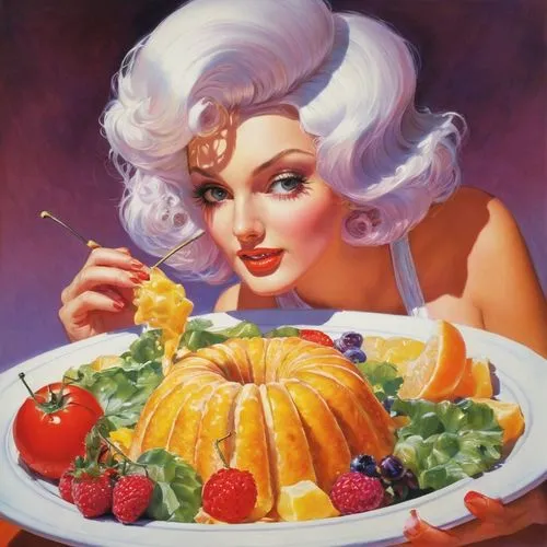 woman eating apple,cornucopia,diet icon,fruit pie,froot,thanksgiving veggies,hildebrandt,thanksgiving background,fruit plate,foodgoddess,woman holding pie,autumn taste,marilyn monroe,pumpkin pie,food collage,currin,appetit,appetite,cornuta,colombina,Conceptual Art,Fantasy,Fantasy 04