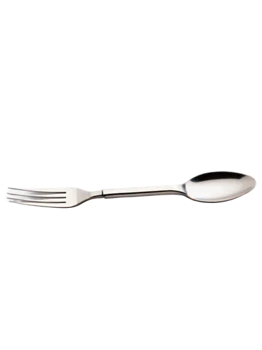 Fork, kitchen utensil, silver metal, three prongs, ergonomic handle, reflective surface, subtle shadows, soft focus, still life, warm color tone, natural light, 3/4 composition, shallow depth of field