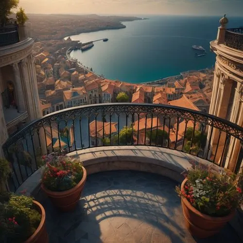 monaco,monte carlo,taormina,italy,balcony,balcon de europa,mediterranean,sorrento,balcony garden,kings landing,spanish steps,sicily,balconies,italia,corfu,amalfi,bonifacio,dubrovnik,portofino,the mediterranean sea,Photography,General,Fantasy