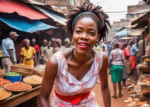 nigeria woman,african woman,benin,cameroon,people of uganda,salesgirl,girl in a historic way,ghanaian cedi,angolans,jollof rice,the market,nigeria,egusi,ghana,vendor,bussiness woman,african croissant,african businessman,girl with bread-and-butter,market introduction,Conceptual Art,Oil color,Oil Color 18