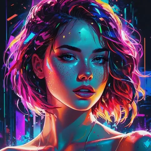 neon light,digital art,neon lights,vector illustration,colorful background,80s,neon,ultraviolet,cyberpunk,cg artwork,digital artwork,vector art,neon body painting,world digital painting,portrait background,valerian,80's design,echo,vector graphic,aura,Conceptual Art,Daily,Daily 21