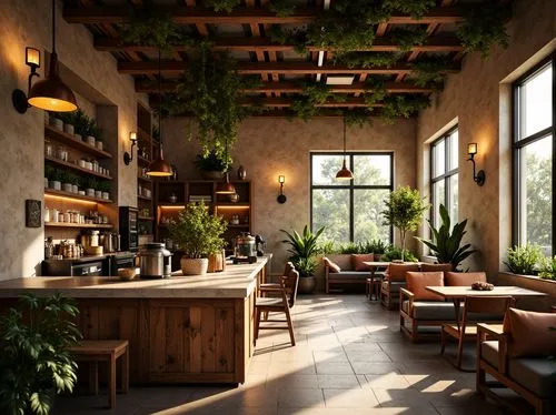 coffee shop,the coffee shop,teahouse,patios,breakfast room,loft,teashop,wine bar,coffeeshop,teahouses,telleria,3d rendering,enoteca,rustic aesthetic,indoor,render,kitchen interior,bistro,watercolor tea shop,interiors