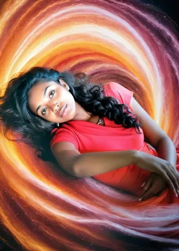 freema,amerie,latell,letoya,spiral background,hypnotizes