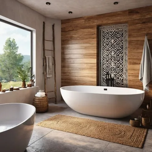 luxury bathroom,bathtub,modern minimalist bathroom,tub,bath room,spa,Photography,General,Realistic