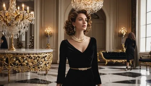 ritzau,capucine,boucheron,elegance,chaumet,parisienne,elegante,pearl necklace,elegant,dior,mademoiselle,mouawad,knightley,bellocchio,merteuil,rosalyn,francaise,parisian,satine,ardant,Illustration,Black and White,Black and White 26