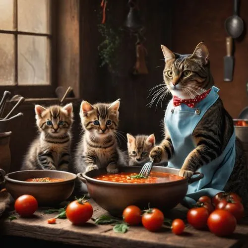 georgatos,oktoberfest cats,tomatis,cat family,vintage cats,gatos,Photography,General,Fantasy