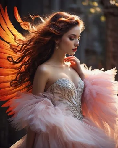 fire angel,firebird,faery,angel wings,winged heart,winged,plumes,faerie,angel wing,fairy queen,seelie,pheonix,flamebird,fairy,fallen angel,featherlike,wings,baroque angel,vintage angel,anjo,Illustration,Black and White,Black and White 10