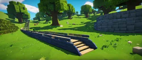 stone stairs,ravine,wooden stairs,stone bench,wooden path,stairs,winding steps,wooden bench,benches,log bridge,wooden bridge,wooden track,game blocks,tileable,stone stairway,dugout,amphitheater,wooden planks,wooden mockup,amphitheatre,Illustration,Abstract Fantasy,Abstract Fantasy 15