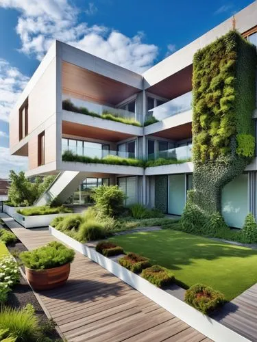 put solar panels on the wall
remove air conditioner,there is a modern building with grass growing on it,landscape design sydney,landscape designers sydney,landscaped,garden design sydney,modern archit