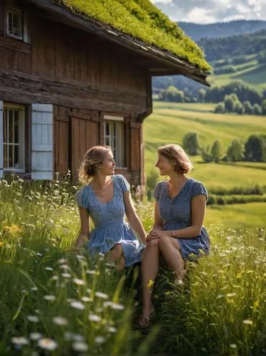 allgäu kässspatzen,idyll,countrywomen,sound of music,green meadow,meadow,Photography,General,Natural