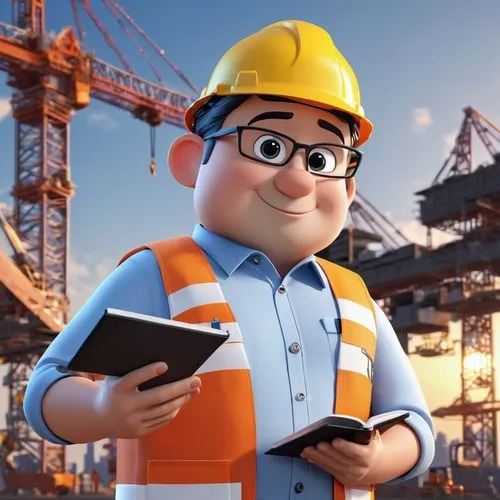 constructorul,builder,engineer,foreman,engi,construction industry,Unique,3D,3D Character