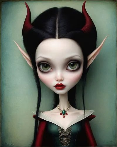 demoness,morwen,gothic portrait,nimue,vampy,drusilla,vampire lady,vladislaus,bjd,malefic,dollmaker,elfie,pernicious,vampyres,violet head elf,evil fairy,alecto,vampire woman,lilith,vampyre,Illustration,Abstract Fantasy,Abstract Fantasy 10