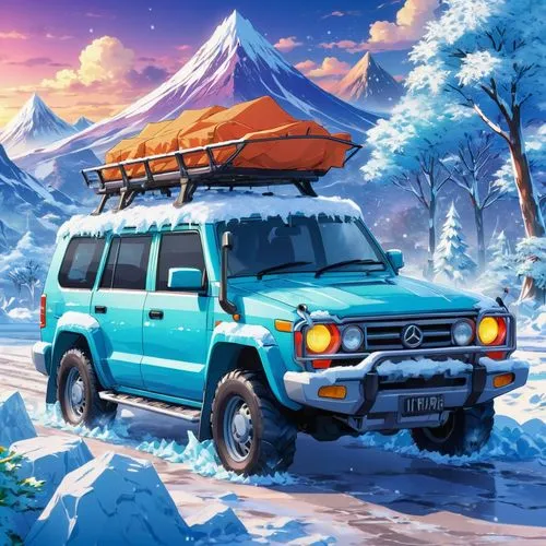 uaz,toyota fj cruiser,winter background,vanagon,christmas truck,christmas snowy background,fj,landcruiser,3d car wallpaper,winter trip,christmas wallpaper,travel van,expedition camping vehicle,4 runner,snow scene,car wallpapers,new vehicle,amarok,hijet,hokkaido,Illustration,Japanese style,Japanese Style 03