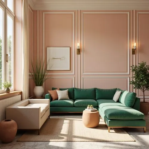 mahdavi,gold-pink earthy colors,sitting room,fromental,sofa set,soft furniture,livingroom,living room,danish furniture,interiors,cassina,pink green,sofaer,pink chair,interior design,minotti,apartment lounge,berkus,sofas,modern decor