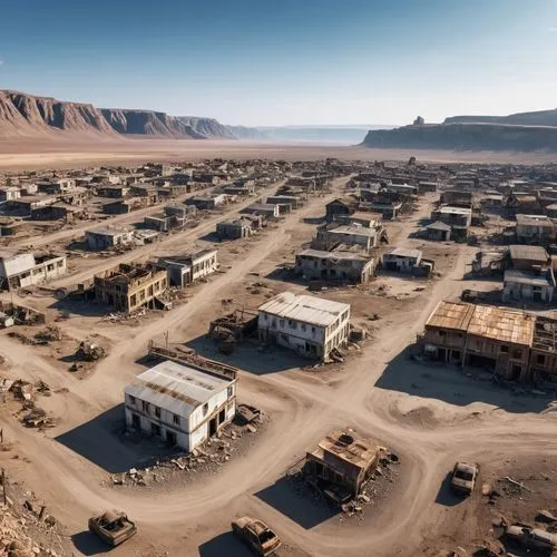 harran,wastelands,kharak,tsagaan,kajaki,numaniyah,asarco,miramar,tolgoi,kandahar,udeid,rhyolite,coober,sandbelt,cocopah,dadaab,trona,townships,goldfield,pyramiden,Photography,General,Realistic