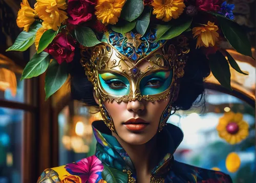 venetian mask,masquerade,the carnival of venice,gold mask,golden mask,asian costume,mardi gras,frida,fantasy portrait,fairy peacock,sinulog dancer,brazil carnival,kokoshnik,geisha,face paint,la catrina,cleopatra,golden wreath,peacock,cirque du soleil,Photography,Artistic Photography,Artistic Photography 08