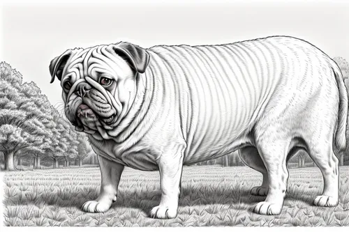 continental bulldog,neapolitan mastiff,old english bulldog,peanut bulldog,bulldog,dog illustration,wrinkle,english bulldog,american mastiff,dwarf bulldog,valley bulldog,purebred dog,australian bulldog