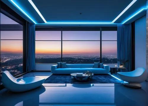 sky apartment,penthouses,great room,modern minimalist lounge,blue room,luxe,apartment lounge,livingroom,modern living room,living room,modern decor,modern room,blue hour,interior design,luxury bathroom,ufo interior,luxury home interior,interior modern design,family room,luxury,Illustration,Abstract Fantasy,Abstract Fantasy 08