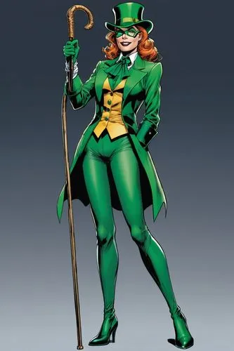 zatara,eldena,riddler,duela,namorita,cutugno,siryn,patrol,verde,leprechaun,faba,madelyne,nel,goddess of justice,enchantress,happy st patrick's day,figure of justice,cammy,mera,jli,Illustration,American Style,American Style 13