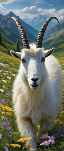 goatflower,mountain sheep,dall's sheep,mountain goat,wool sheep,male sheep,anglo-nubian goat,ram,dwarf sheep,wild sheep,north american wild sheep,shoun the sheep,feral goat,ovis gmelini aries,shear sheep,capricorn,pyrenean shepherd,good shepherd,cameroon sheep,sheep portrait,Conceptual Art,Fantasy,Fantasy 30