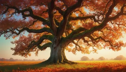 autumn tree,autumn background,maple tree,oak tree,deciduous tree,autumn landscape,autumn idyll,autumn scenery,watercolor tree,fall landscape,lone tree,colorful tree of life,flourishing tree,brown tree,arbre,isolated tree,red tree,autumn trees,one autumn afternoon,arbol,Conceptual Art,Daily,Daily 32