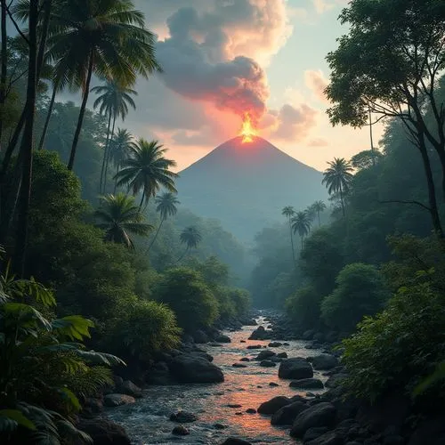 arenal volcano,volcanos,krafla volcano,the volcano,costa rica,mountain sunrise,Photography,General,Realistic