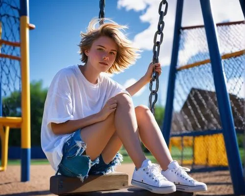 child in park,girl sitting,playground,child's frame,empty swing,girl in overalls,swing set,adventure playground,girl in t-shirt,children's playground,teen,recess,child girl,stop teenager suicide,girl in a long,drug rehabilitation,child is sitting,lonely child,child crying,playground slide,Illustration,Abstract Fantasy,Abstract Fantasy 20