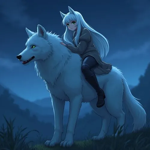 wolf couple,aleu,white wolves,two wolves,kindred,atka