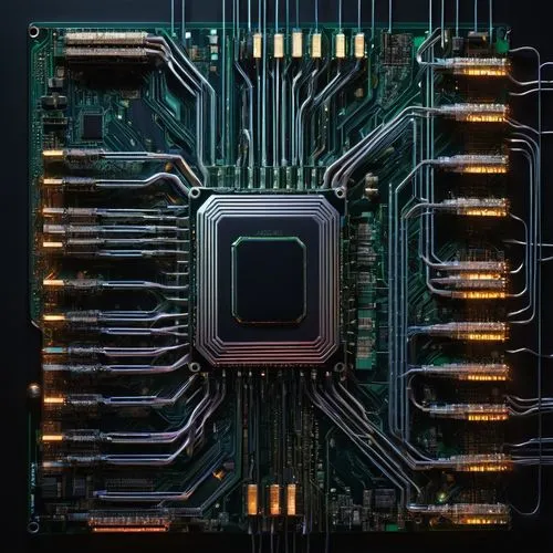 computer chip,motherboard,computer chips,circuit board,processor,multiprocessor,pcb,graphic card,cpu,silicon,mother board,semiconductors,chipset,chipsets,microprocessor,microcomputer,reprocessors,random access memory,computer art,integrated circuit,Art,Artistic Painting,Artistic Painting 04