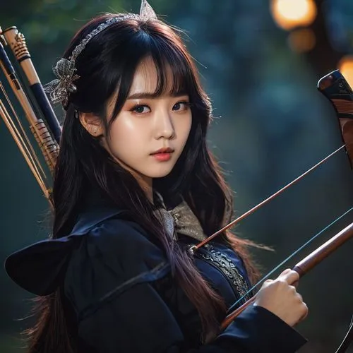 beautiful girls with katana,archery,hwarang,joseon,gisaeng,erhu,swordswoman,goryeo,kyudo,sungkyunkwan,gayageum,hansung,hanbok,yangzi,hyang,hanqiong,jinyu,kyeong,violinist,violinist violinist,Photography,General,Natural