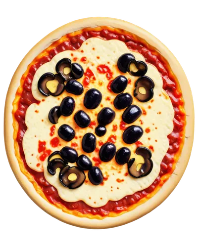 Pixel art, colorful pizza, 8-bit style, circular shape, melted mozzarella cheese, tomato sauce, various toppings (pepperoni, mushrooms, olives), crispy crust, golden brown edges, slight shadow, center