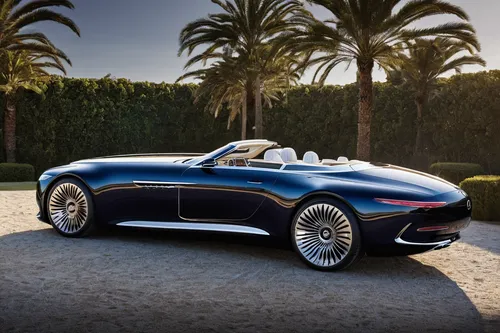 2017 monterey the vision mercedes maybach 6 cabriolet previews the future in opulent open top. Black Bedroom Furniture Sets. Home Design Ideas,jaguar c-type,aston martin short chassis volante,mercedes