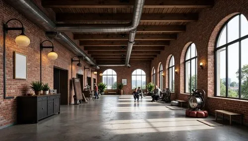 loft,lofts,factory hall,industrial hall,fabrik,freight depot,waggonfabrik,old factory building,industrial building,wooden beams,brickworks,brickyards,dogpatch,officine,lobby,usine,maschinenfabrik,warehouses,fabrika,foyer