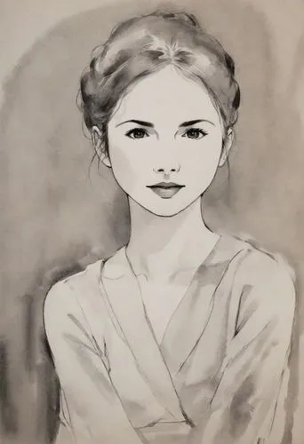 ink painting,japanese woman,vintage drawing,chughtai,maiko,filipiniana,vishneva,sakimoto,amorsolo,charcoal drawing,baishi,watercolor women accessory,vintage woman,watercolourist,girl drawing,sorescu,fonteyn,photo painting,suyin,lillian gish - female,Digital Art,Ink Drawing