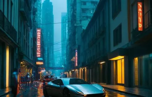 alley,alleyway,shanghai,street canyon,hong kong,new york streets,kowloon,manhattan,narrow street,vanishing point,blind alley,hongkong,city car,blue hour,kowloon city,city life,chinatown,cityscape,evening city,city scape