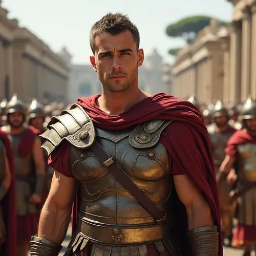 ancient roman soldiers parade,a close up of a man wearing a costume of roman soldier,batiatus,gladiator,the roman centurion,flavius,roman soldier,aurelian