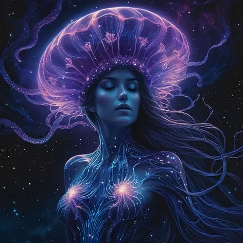 medusa,zodiac sign libra,andromeda,venusian,nebula,nebula guardian,cyanea,astral traveler,aquarian,aquarius,medusahead,kerrii,kerrigan,zodiac sign gemini,aura,kirlian,medusae,aeterna,prospera,nebula 3,Conceptual Art,Fantasy,Fantasy 32