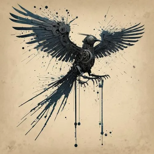 arryn,ravenclaw,microraptor,katatonia,weathervane design,nevermore,eagle illustration,mockingjay,black crow,corvidae,corvus,fenix,killraven,bird illustration,deathbird,aguila,phenix,besiege,phoenixes,magpie,Conceptual Art,Fantasy,Fantasy 02