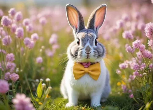 bunny on flower,animals play dress-up,easter background,european rabbit,easter bunny,cartoon rabbit,dwarf rabbit,american snapshot'hare,cottontail,cartoon bunny,peter rabbit,wabbit,lagomorpha,easter theme,easter rabbits,bunni,babbit,lapine,lapin,wild rabbit in clover field,Illustration,Black and White,Black and White 20