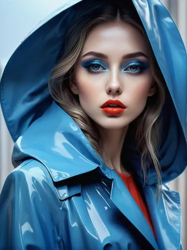 raincoat,rainwear,raincoats,fashion vector,digital painting,coat color,blue painting,world digital painting,azzurro,loboda,photorealist,stormy blue,blue rain,coat,vanderhorst,coats,cagoule,windbreaker,electric blue,watercolor blue,Photography,Artistic Photography,Artistic Photography 12