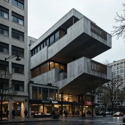 ludwig erhard haus,tschumi,architekten,brutalism,kunstverein,breuer,bankverein,brutalist,julliard,kunstmuseum,rietveld,staatsbibliothek,lasdun,foereningsbanken,cantilevered,jussieu,konsthall,docomomo,bankasi,chipperfield