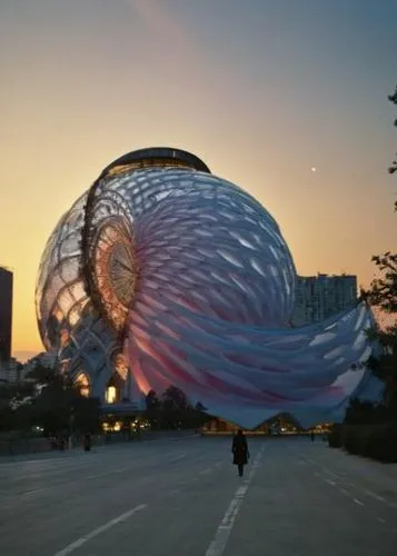 giant soap bubble,glass sphere,glass ball,kinetic art,dandelion parachute ball,epcot ball