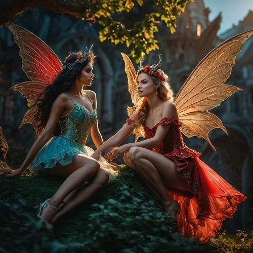 vintage fairies,fairies,faery,fantasy picture,faerie,fairies aloft,fairy,fairy world,fae,angel and devil,fairyland,elves flight,fairytale characters,burlesques,fairie,damsels,rhinemaidens,faires,angels,fairy tale,Photography,General,Fantasy