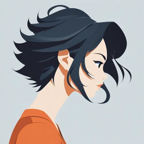 flat blogger icon,vector girl,vector illustration,hinata,vector art,noodle image,dribbble,flat icon,tumblr icon,noodle,vector graphic,fashion vector,blogger icon,pencil icon,ponytail,semi-profile,mullet,head icon,adobe illustrator,portrait background,Unique,Paper Cuts,Paper Cuts 05