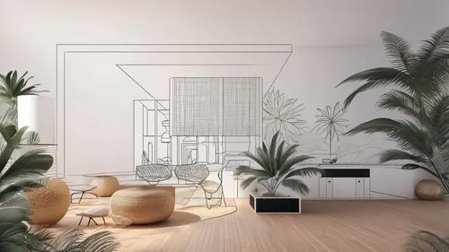 room divider,modern decor,house plants,interior design,contemporary decor,modern room,air purifier,home interior,bamboo curtain,wall sticker,interior decor,shared apartment,interior decoration,window blinds,interiors,radiator,smart home,interior modern design,3d rendering,livingroom,Design Sketch,Design Sketch,Outline