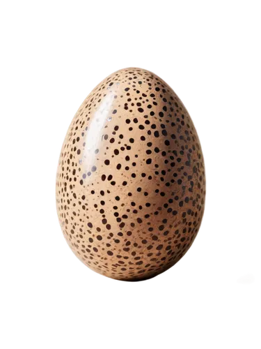 Brown grouse egg, oval shape, smooth surface, cream-colored shell, small brown speckles, solitary, forest floor, morning light, shallow depth of field, warm color tone, soft focus.,egg,brown egg,egg s