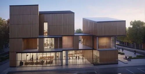 transform the first floor into a reception and restaurant, the second floor into classrooms and the third into a gym
,cubic house,modern house,reclad,modern architecture,3d rendering,tonelson,revit,ar