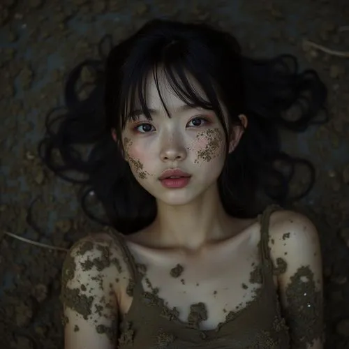 hoshihananomia,jingna,suzong,mari makinami,muddied,mongolian girl