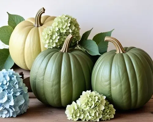 decorative pumpkins with flowers on top of them,decorative pumpkins,ornamental gourds,decorative squashes,autumn pumpkins,mini pumpkins,calabazas